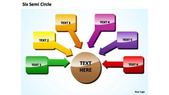 PowerPoint Backgrounds Sales Semi Circle Training Ppt Themes