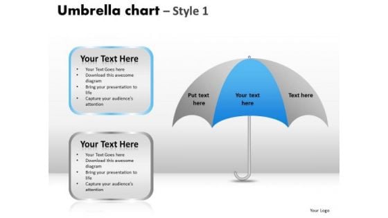 PowerPoint Backgrounds Sales Umbrella Chart Ppt Themes