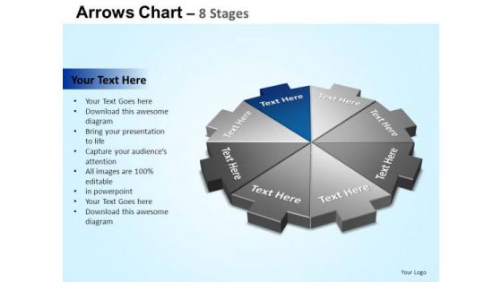 PowerPoint Backgrounds Strategy Arrows Chart Ppt Template