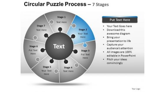 PowerPoint Backgrounds Strategy Circular Puzzle Ppt Slidelayout