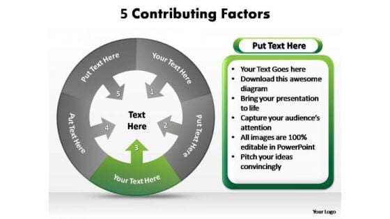 PowerPoint Backgrounds Strategy Contributing Factors Ppt Slides