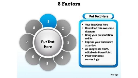 PowerPoint Backgrounds Strategy Factors Ppt Slides