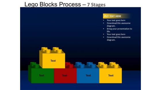 PowerPoint Backgrounds Strategy Lego Blocks Ppt Theme