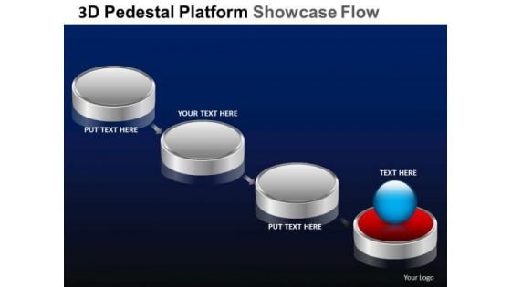 PowerPoint Backgrounds Strategy Pedestal Platform Showcase Ppt Slides