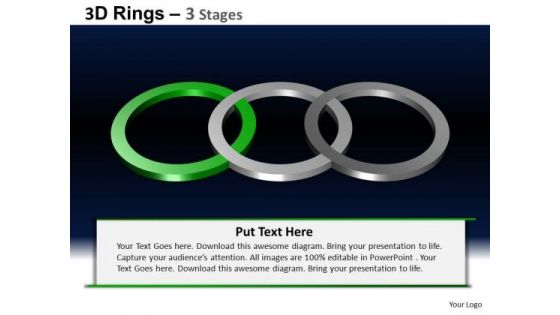 PowerPoint Backgrounds Strategy Rings Ppt Template