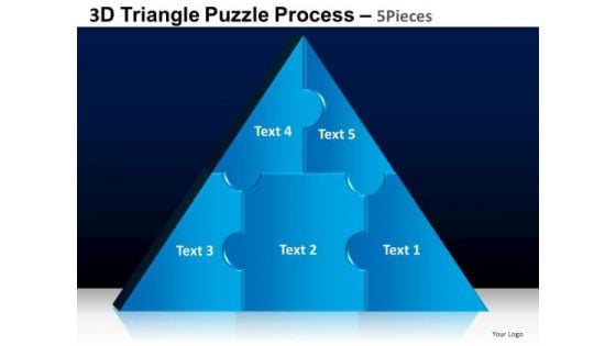 PowerPoint Backgrounds Strategy Triangle Puzzle Ppt Presentation