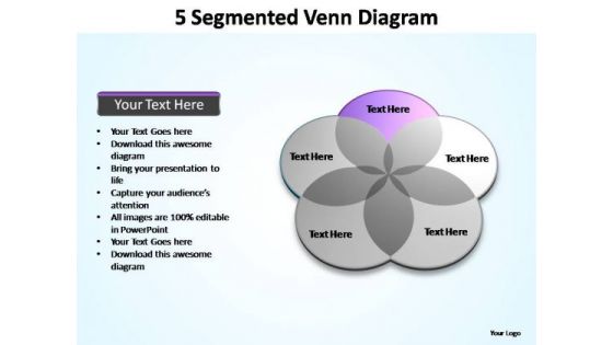 PowerPoint Backgrounds Strategy Venn Diagram Ppt Designs
