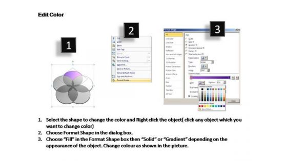 PowerPoint Backgrounds Strategy Venn Diagram Ppt Designs
