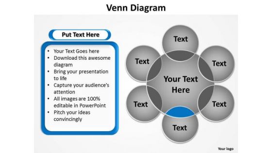 PowerPoint Backgrounds Strategy Venn Diagram Ppt Template