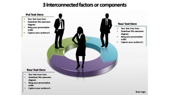 PowerPoint Backgrounds Success Interconnected Factors Ppt Design