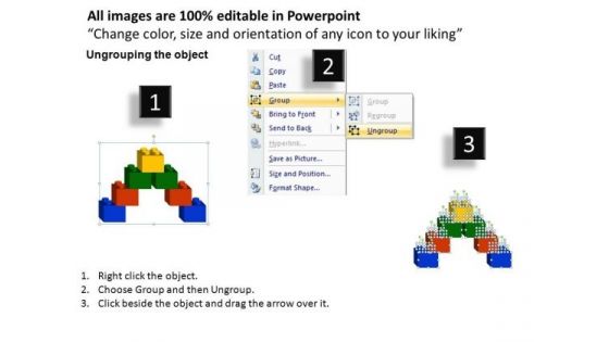 PowerPoint Backgrounds Success Lego Ppt Design