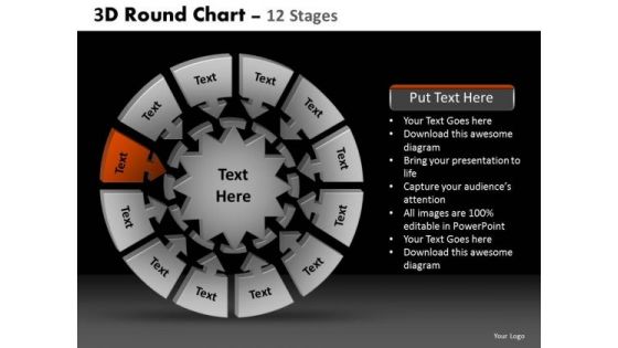 PowerPoint Backgrounds Success Round Chart Ppt Slide