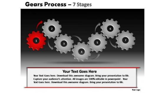 PowerPoint Backgrounds Teamwork Gears Process Ppt Design Slides