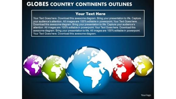 PowerPoint Backgrounds Teamwork Globes Country Ppt Design Slides