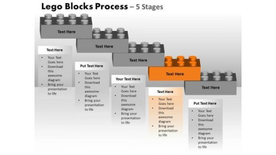 PowerPoint Backgrounds Teamwork Lego Blocks Ppt Process