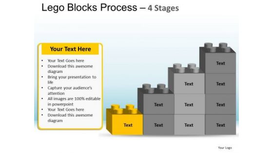 PowerPoint Backgrounds Teamwork Lego Blocks Ppt Template