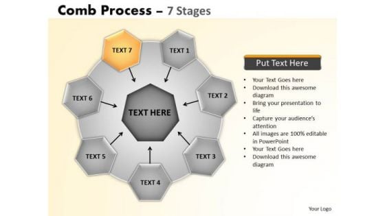 PowerPoint Backgrounds Teamwork Wheel And Spoke Process Ppt Presentation