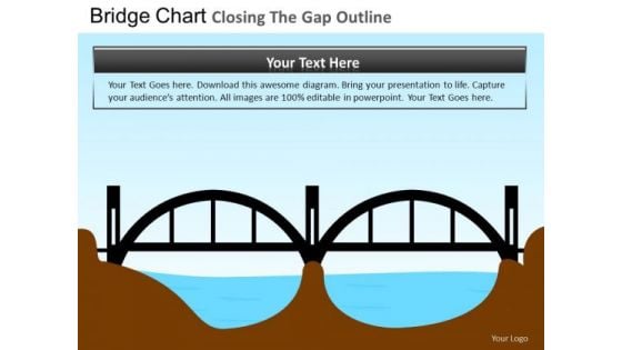 PowerPoint Bridge Duagram Business Closing Gap Ppt Design