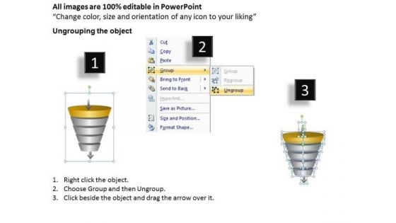 PowerPoint Business Funnel Diagram Templates Backgrounds For Slides