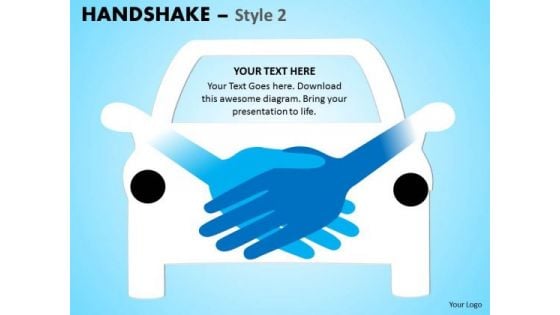 PowerPoint Buy A Car Handshake Ppt Slide