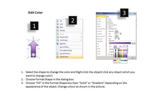 PowerPoint Circular Arrows Colorful Parallel Process 5 Stages Templates Slide03