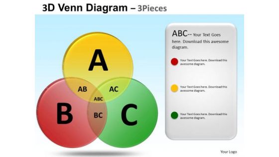 PowerPoint Design Business Competition Venn Diagram Ppt Slides