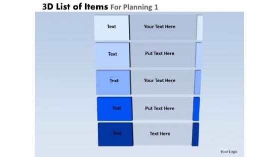 PowerPoint Design Business Success Mission 3d Steps List Ppt Slide Designs