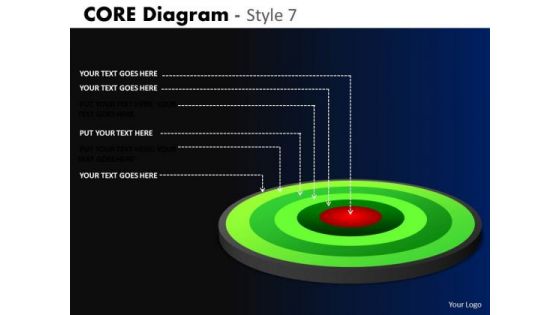 PowerPoint Design Business Success Targets Core Diagram Ppt Theme