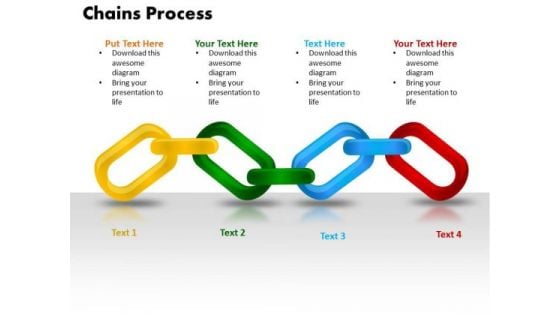 PowerPoint Design Chains Process Teamwork Ppt Backgrounds