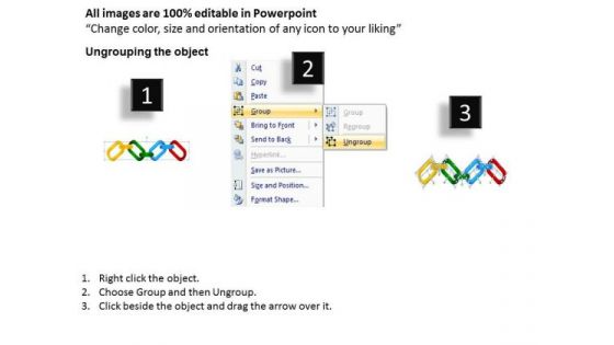 PowerPoint Design Chains Process Teamwork Ppt Backgrounds