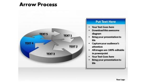 PowerPoint Design Chart Circular Arrow Ppt Theme