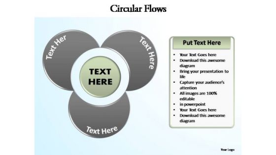 PowerPoint Design Chart Circular Flow Ppt Backgrounds