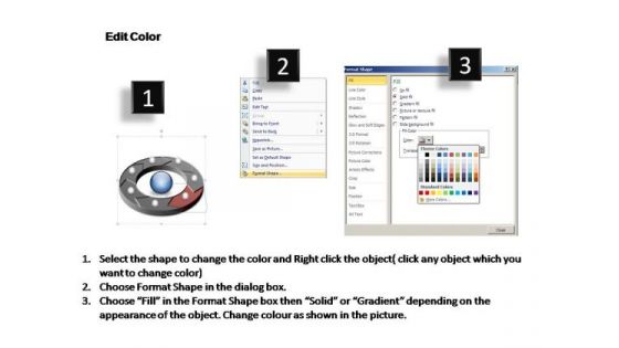 PowerPoint Design Chart Circular Process Ppt Template