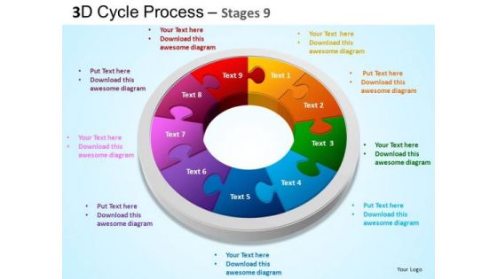 PowerPoint Design Chart Cycle Process Flow Ppt Template