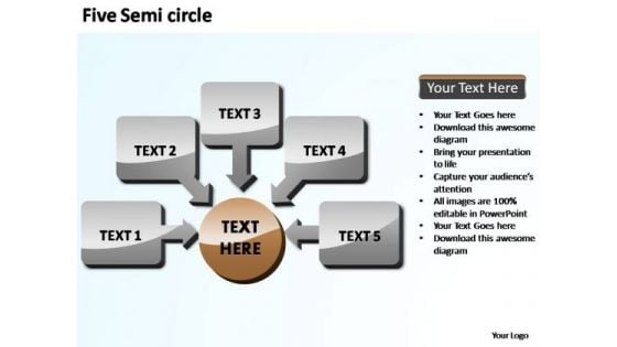 PowerPoint Design Chart Five New Concepts Ppt Slide