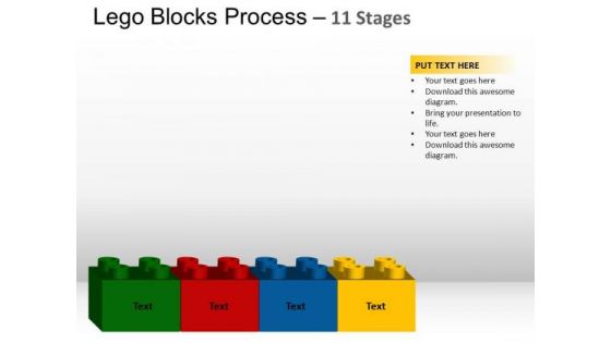 PowerPoint Design Chart Lego Blocks Ppt Slides