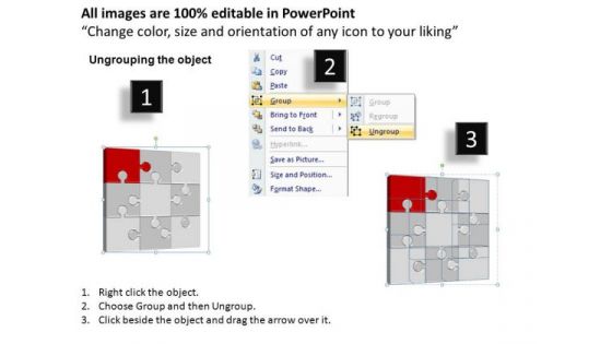 PowerPoint Design Chart Puzzle Process Ppt Backgrounds