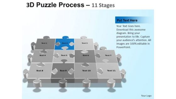 PowerPoint Design Chart Puzzle Process Ppt Presentation