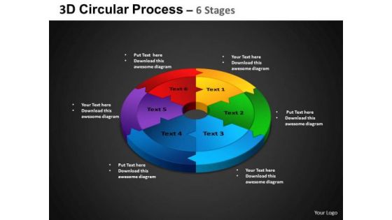 PowerPoint Design Circle Chart Circular Process Ppt Templates