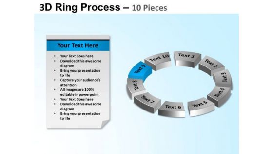 PowerPoint Design Circle Chart Ring Process Ppt Template