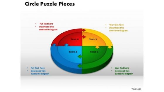 PowerPoint Design Circle Puzzle Company Ppt Designs