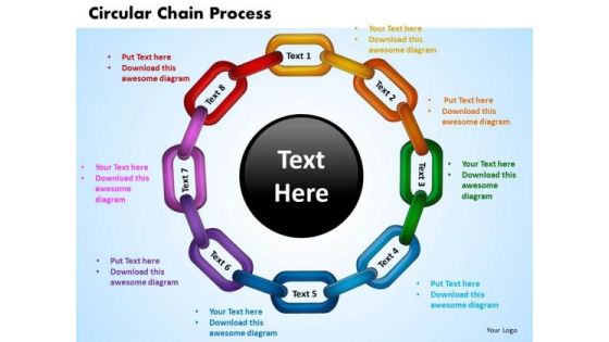 PowerPoint Design Circular Chain Process Success Ppt Backgrounds