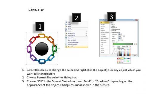 PowerPoint Design Circular Chain Process Success Ppt Backgrounds