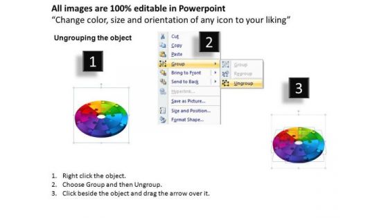 PowerPoint Design Circular Chart Circle Puzzle Diagram Ppt Slidelayout
