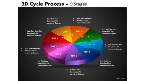 PowerPoint Design Circular Process Cycle Process Ppt Layouts