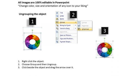 PowerPoint Design Circular Puzzle Process Leadership Ppt Designs