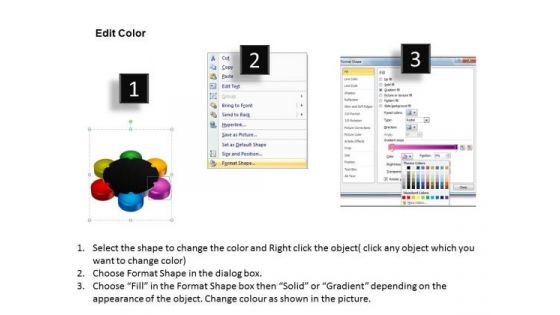 PowerPoint Design Circular Puzzle Process Ppt Slides