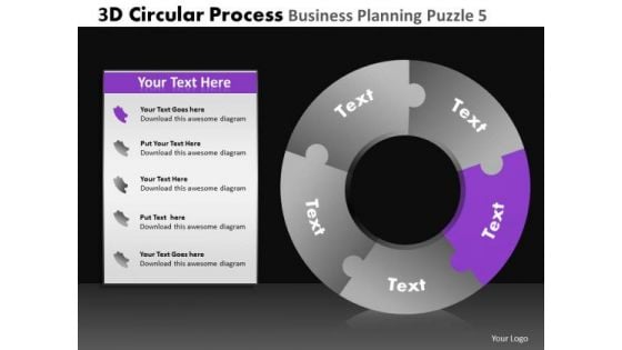 PowerPoint Design Company Competition 3d Circular Chart Process Ppt Presentation