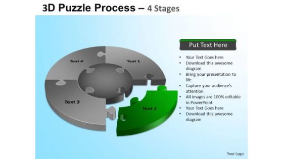 PowerPoint Design Company Jigsaw Pie Chart Ppt Presentation Designs