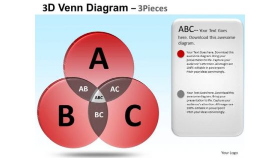 PowerPoint Design Corporate Education Venn Diagram Ppt Slide